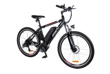 Lade das Bild in den Galerie-Viewer, MYATU 26 Zoll Ebike E-Mountainbike &Elektrofahrrad , 250W 36V Motor, Pedelec mit 21 Gänge für Damen und Herren Schwarz Rot Weiss