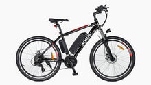 Load image into Gallery viewer, MYATU 26 Zoll Ebike E-Mountainbike &amp;Elektrofahrrad , 250W 36V Motor, Pedelec mit 21 Gänge für Damen und Herren Schwarz Rot Weiss
