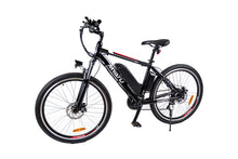 Load image into Gallery viewer, MYATU 26 Zoll Ebike E-Mountainbike &amp;Elektrofahrrad , 250W 36V Motor, Pedelec mit 21 Gänge für Damen und Herren Schwarz Rot Weiss
