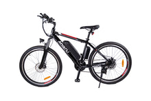 Load image into Gallery viewer, MYATU 26 Zoll Ebike E-Mountainbike &amp;Elektrofahrrad , 250W 36V Motor, Pedelec mit 21 Gänge für Damen und Herren Schwarz Rot Weiss
